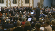 Choir & orchestra with Nigel conducting