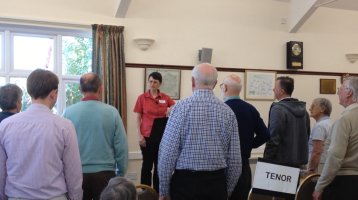 Warm up hum exercise at the May 2018 workshop
